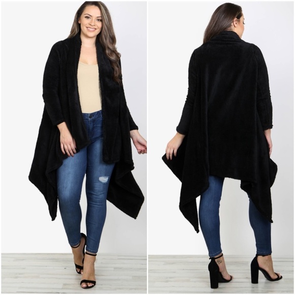 Trend Setter Diva Boutique Jackets & Blazers - Black Cardigan Sweater
